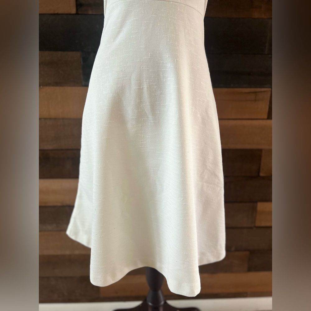 Vintage White Adjustable Strap MIDI Dress Formal Wedding - Picture 2 of 10